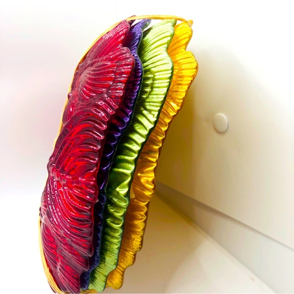 Set of iridescent “Akam” plates - Picture 6 of 8